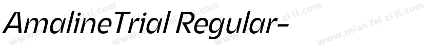 AmalineTrial Regular字体转换